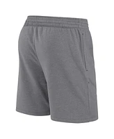 Fanatics Men's Heather Gray Atlanta Braves Logo Shorts