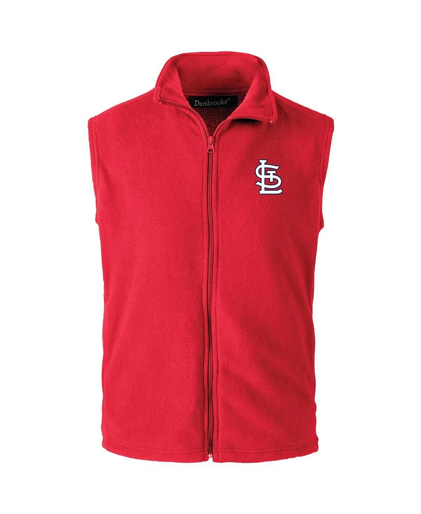 Dunbrooke Men's Red St. Louis Cardinals Full-Zip Vest