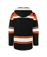 '47 Brand Men's Black Baltimore Orioles Superior Lacer Pullover Hoodie