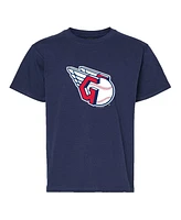 Soft as a Grape Big Boys and Girls Navy/Gray Cleveland Guardians T-Shirt, Set of 2