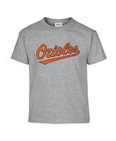 Soft as a Grape Big Boys and Girls Black/Gray Baltimore Orioles T-Shirt, Set of 2