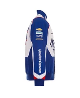 Jh Design Men's Royal/White Kyle Larson HendrickCars.com Full-Snap Twill Uniform Jacket