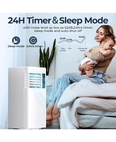 Cowsar 10,000 Btu Air Conditioner cool Up to 350 Sq.Ft, 4 Modes Portable Ac Unit with 24Hrs Timer/Led Display/Remote Control/Installation Kits, Ac Uni