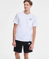 Adidas Mens Three Stripes Tiro 9 Cargo Shorts Slide Pocket T Shirt Adilette Comfort Slide Sandals