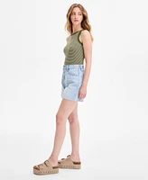Levi's Women's Cotton Cinch-Waist Denim Shorts