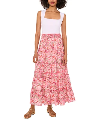 Vince Camuto Women's Tiered Smocked-Waist Maxi Skirt