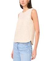 Vince Camuto Women's Sequined Sleeveless Crewneck Top