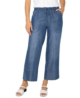 Liverpool Los Angeles Petite Wide-Leg Ankle Pants