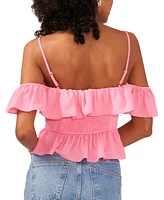 1.state Women's Off-The-Shoulder Ruffle Top