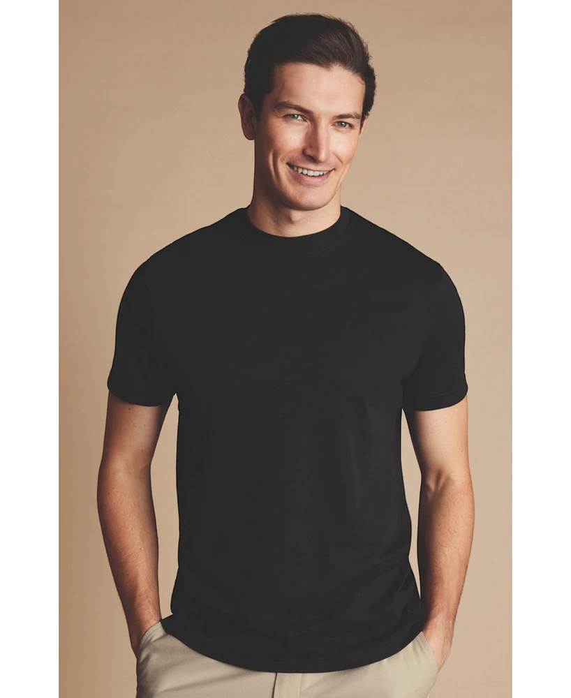 Charles Tyrwhitt Men's Cotton Jersey Short Sleeve Tee