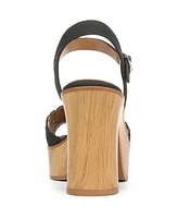 Naturalizer Women's Kira Block Heel Square Toe Platform Sandals
