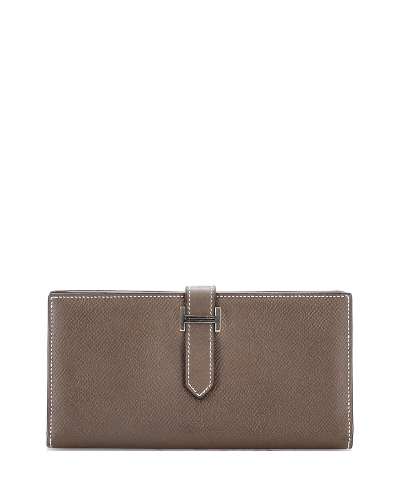 Pre-Owned Hermes Long Bearn Wallet Epsom