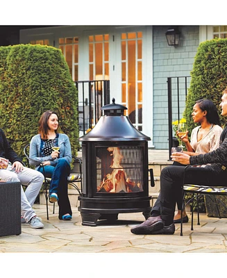 Garden Metal Outdoor heating furnace for backyard 2 in 1 Fire Pit for Outdoor