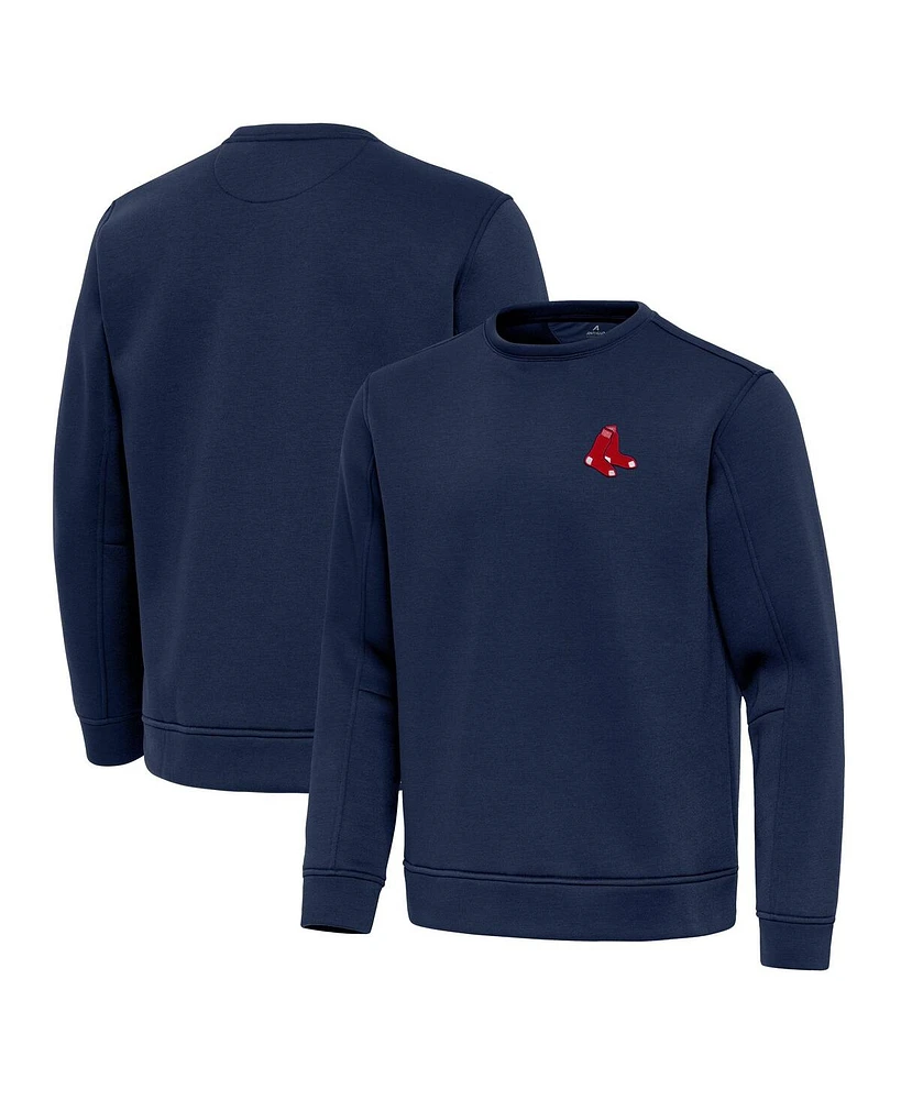 Antigua Men's Navy Boston Red Sox Relevant Lightweight Pullover Sweatshirt