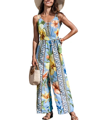 Cupshe Women's Daisy Breeze Floral Jumpsuit