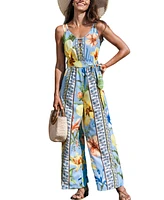 Cupshe Women's Daisy Breeze Floral Jumpsuit