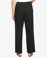 Alfred Dunner Petite Mid-Rise Casual Pants