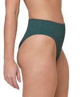 Andie Women's Textured Hipster Bikini Bottoms