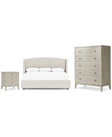 Cornelia 3-Pc. California King Set (Bed, Chest & 24" Nightstand)