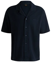 Boss by Hugo Men's Waffle Cotton Relaxed-Fit Shirt