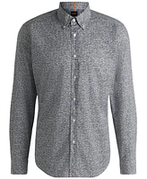 Boss by Hugo Men's Printed Cotton Poplin Regular-Fit Shirt