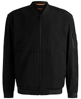 Boss by Hugo Men's Four-Way Stretch Softshell Bomber Jacket