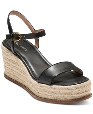 Cole Haan Women's Cloudfeel Keeton Espadrille Flatform Wedge Sandals