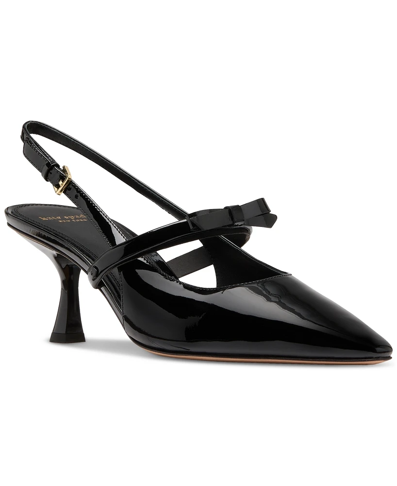 Kate Spade New York Women's Carolina Slingback Kitten-Heel Pumps