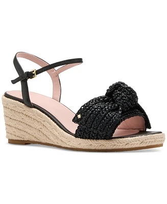 Kate Spade New York Women's Leandra Raffia Espadrille Wedge Sandals