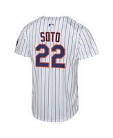 Nike Big Boys and Girls Juan Soto White New York Mets Home Limited Player Jersey