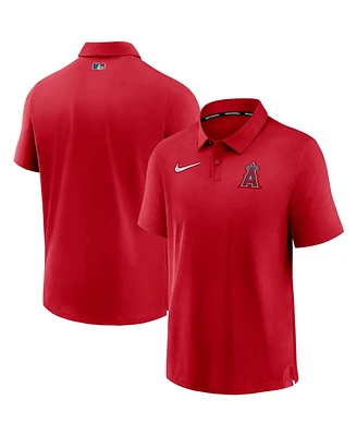 Nike Men's Red Los Angeles Angels Authentic Collection Flex Performance Polo Shirt