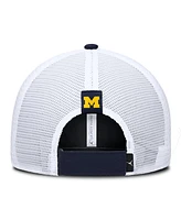 Jordan Men's College Navy/White Michigan Wolverines Rise Adjustable Trucker Hat