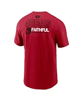 Nike Men's Scarlet San Francisco 49ers Outline T-Shirt