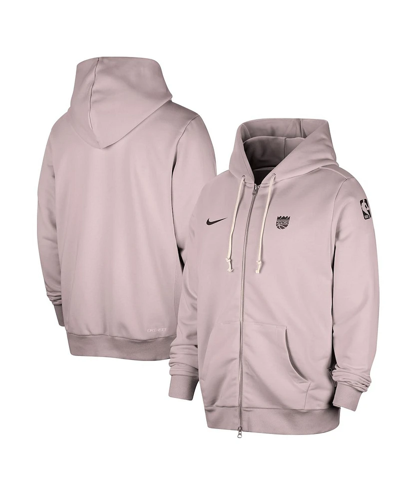 Nike Men's Purple Sacramento Kings Authentic Standard Issue Full Zip Hoodie Jacket