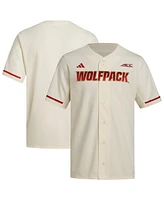 Adidas Men's Cream Nc State Wolfpack Replica Baseball Jersey