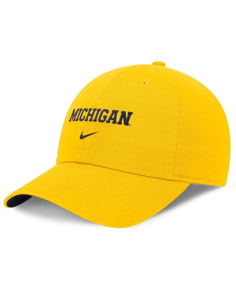 Nike Men's Maize Michigan Wolverines Club Adjustable Hat