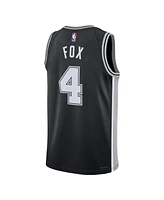 Nike Men's and Women's De'Aaron Fox Black San Antonio Spurs Swingman Player Jersey - Icon Edition