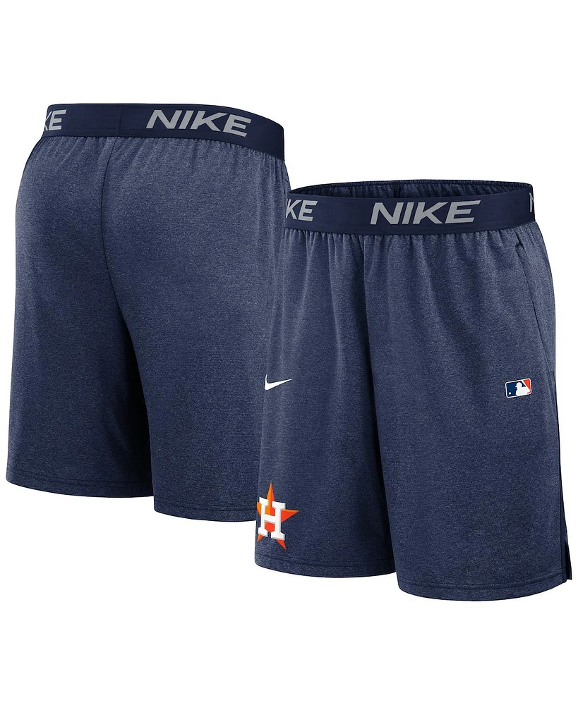 Nike Men's Navy Houston Astros Authentic Collection Performance Knit Shorts