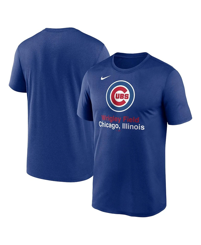 Nike Men's Royal Chicago Cubs Stadium Legend Performance T-Shirt