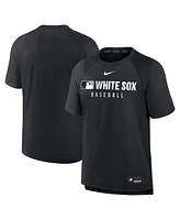 Nike Men's Black Chicago White Sox Authentic Collection Pregame Raglan Performance T-Shirt
