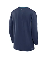 Nike Men's Navy Seattle Mariners Authentic Collection Performance Half-Zip Top