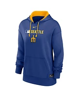 Nike Women's Navy Seattle Mariners Authentic Collection City Connect Performance Pullover Hoodie