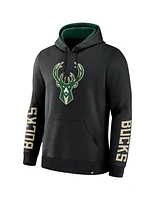 Fanatics Men's Black Milwaukee Bucks Legacy Guard Pullover Hoodie