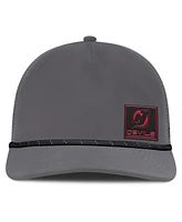 Fanatics Men's Gray New Jersey Devils Captain Rope Adjustable Hat