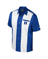 Colosseum Men's Royal Duke Blue Devils Strike Bowling Button-Up Shirt