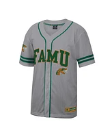 Colosseum Men's Gray Florida A & M Rattlers Free Spirited Baseball Jersey