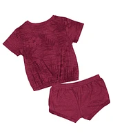 Colosseum Toddler 2-Piece Garnet Florida State Seminoles Fern T-Shirt and Shorts Set