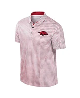 Colosseum Men's Cardinal Arkansas Razorbacks Big Tall Marty Rival Polo Shirt