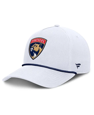Fanatics Men's White Florida Panthers Rope A-Frame Adjustable Hat