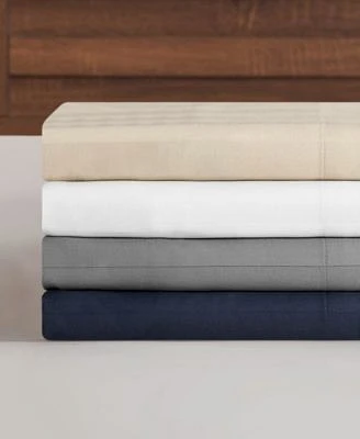 French Connection Damask Stripe 300 Thread Count Cotton Sateen Sheet Set